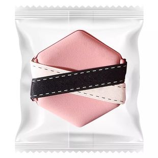 干湿两用贴芯六边形气垫粉底液粉扑不吃粉定妆柔软海绵不卡粉套盒