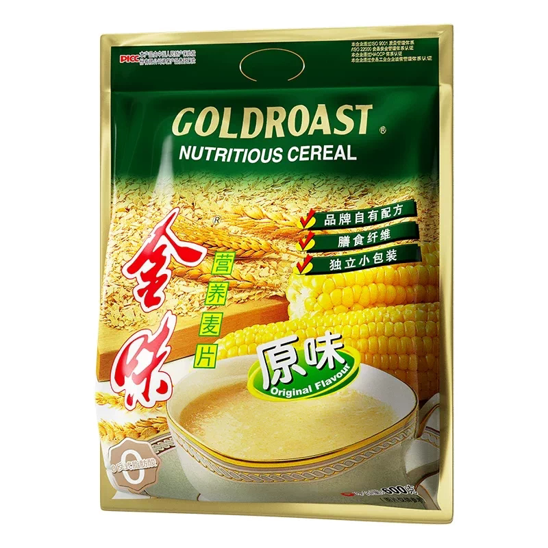 金味原味麦片营养早餐袋装600g