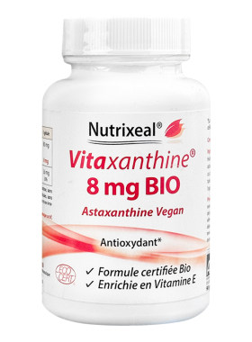 法国Nutrixeal有机虾青素超纯雨生红球藻亲水亲油植物胶囊维生素E