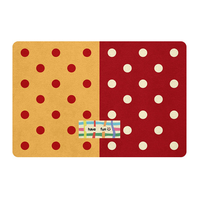 okay复古波点浴室吸水地垫纯色几何厕所门口脚垫卫生间门垫防滑垫