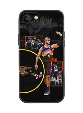 NBA太阳队克里斯保罗CP3适用于iPhone 13 Pro苹果12/11手机壳X/8p