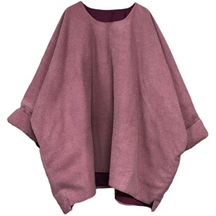 沉香布衣草堂中长衣 套头大上衣 野生柞蚕丝自制棉服套头大衫外套