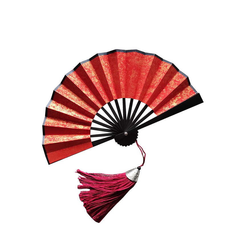 迷你折扇复古彩色洒金宣纸折扇手绘小扇子汉服道具折叠文玩中国风