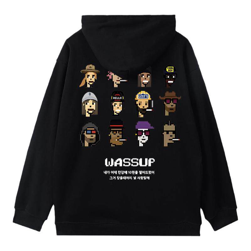 WASSUP美式潮牌重磅卫衣男装