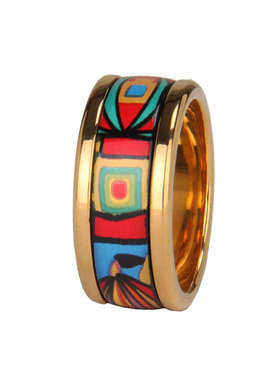 纪念克林姆特珐琅陶瓷戒指
