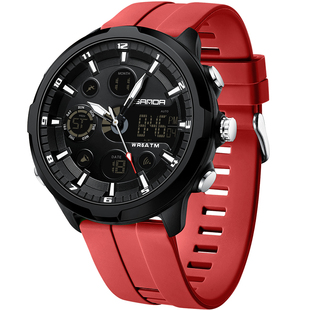 新款大学生运动防水电子表多功能男生户外体育训练计时手表夜光表