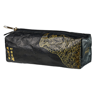 中国国家博物馆心有灵犀杜邦纸笔袋学生文具大容量夹层帆布笔袋开学