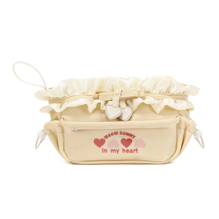 meowbunny甜心痛 笔袋高颜值ins风痛包透明可放小卡三层大容量文具收纳袋2025新款小众不撞款学生可爱手拿包