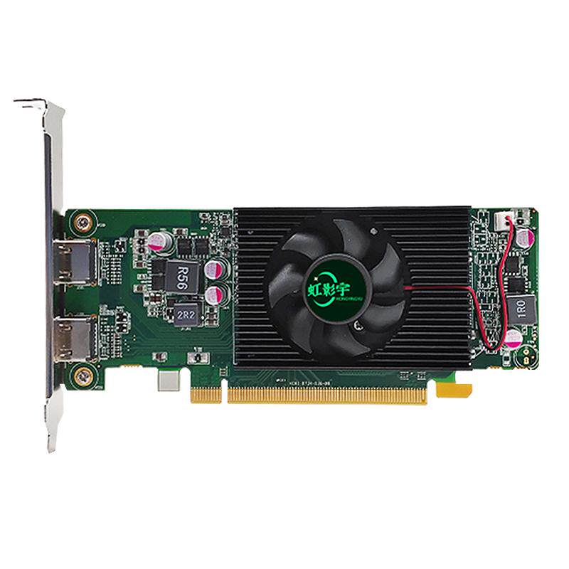 虹影宇多屏显卡R7340双HDMI高清4K半高HTPC监控炒股投影扩展 拼接