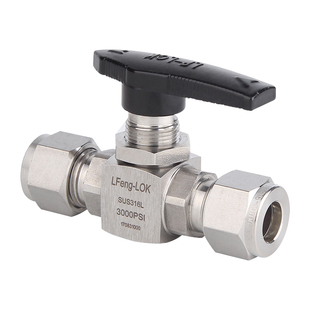 316两通球阀 卡套球阀 高压球阀 截止阀卡套球阀 卡套两通