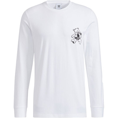 Adidas/阿迪达斯正品三叶草新款男子运动休闲圆领长袖T恤 HL4099