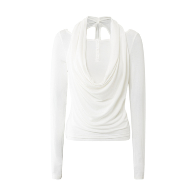 SMIIILE莱赛尔天丝挂脖长袖T恤女