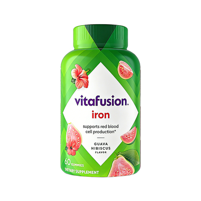 vitafusion补铁软糖孕妇哺乳期富铁元素补剂贫血女性补气铁剂补血