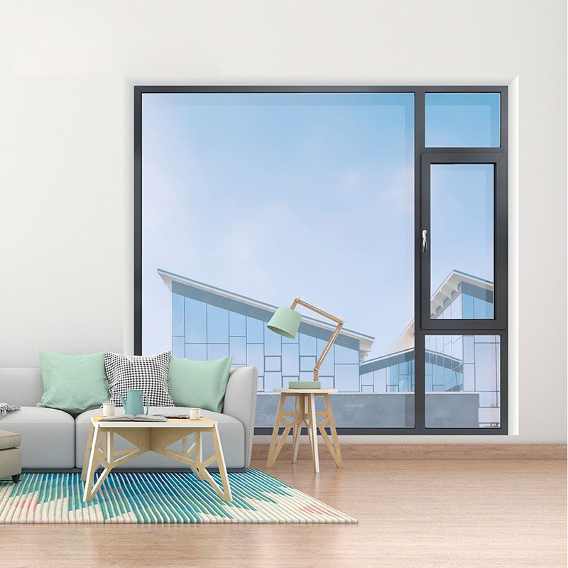 断桥铝门窗封阳台德星兰110别墅阳光房天井平开窗隔热静音轻奢风