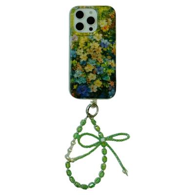 iphone系列复古闪粉花朵手机壳