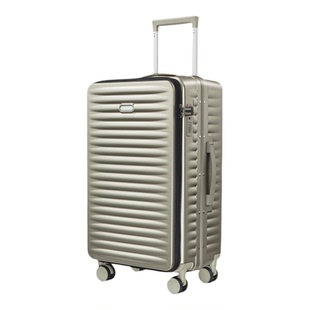 20寸行李箱女多功能登机箱前侧开盖密码皮箱拉杆箱男旅行箱24新款