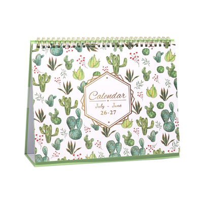 27年新款欧美风桌面台历可立式