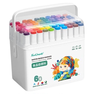 touch mark食品级马克笔幼儿园专用画笔水性24色水彩笔无毒马克笔