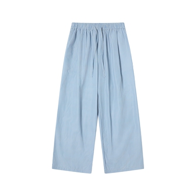 TGNS海岛度假风蓝色条纹休闲长裤