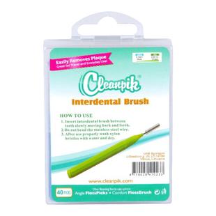 cleanpik直型牙缝刷齿间刷正畸矫正托槽牙间进口钢丝60支盒0.4MM
