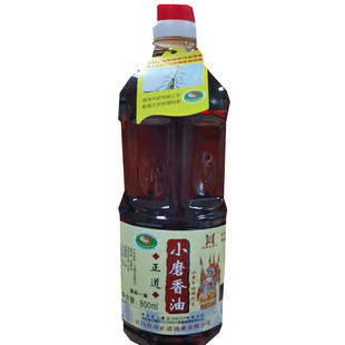 驻马店特产正道小磨香油800ml 凉拌香油芝麻油白芝麻油石磨工艺