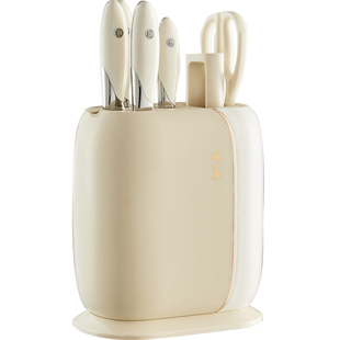 张小泉云影抗菌刀具套装黑刃菜刀镀钛家用全套厨房切专用组合套刀