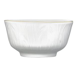 顺祥陶瓷碗碟套装家用浮雕釉下彩餐具纯白饭碗2025新款乔迁新居碗