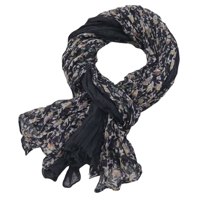 【潮流推荐】韩系波点碎花丝巾秋