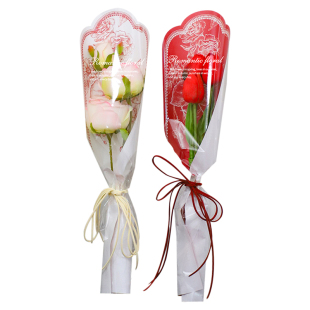 星语 复古花卉单支袋套袋花束包装袋鲜花单枝袋花店礼物礼品diy