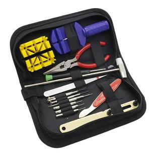 修表工具套装 手表换电池换表带工具开后盖保养 钟表拆卸维修套装