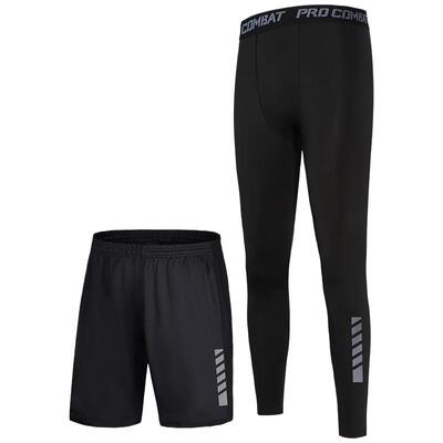 跑步长裤紧身裤男速干健身训练