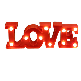 表白求婚烛光晚餐 连体 LOVE 我爱你 灯造型 灯 婚庆场地装饰布置