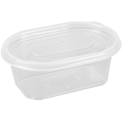 一次性水果捞盒子椭圆外卖专用