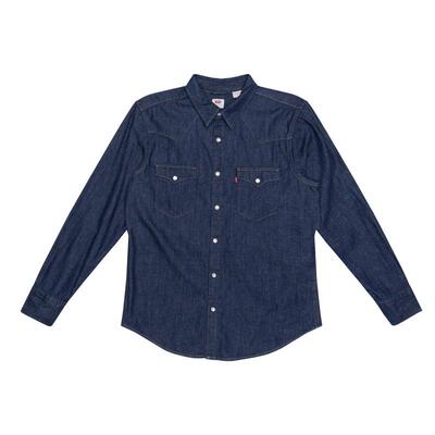 李维斯男士美式翻领牛仔衬衫外套