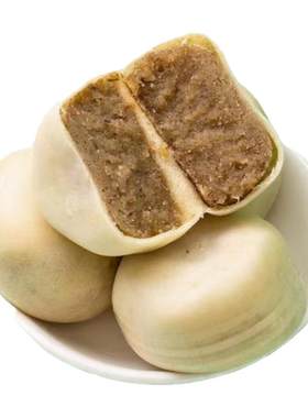 冰皮绿豆饼0蔗糖早餐速食榴莲饼纯手工绿豆糕充饥零食老式糕点