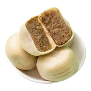冰皮绿豆饼0蔗糖早餐速食榴莲饼纯手工绿豆糕充饥零食老式糕点
