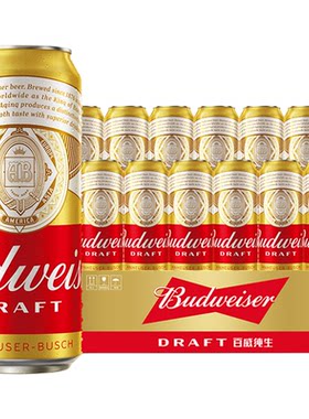 百威啤酒纯生500ml*18听