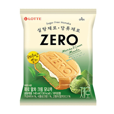 乐天零糖抹茶莫纳卡冰淇淋