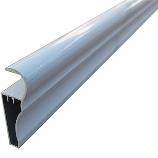 厨柜台面瓷砖铝合金罗马边下挂挡水条灶台瓷砖收边卡槽型材包边条