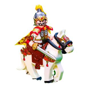 迪库三国小侠新品袁绍高览颜良文丑第三方益智拼装玩具国潮积木