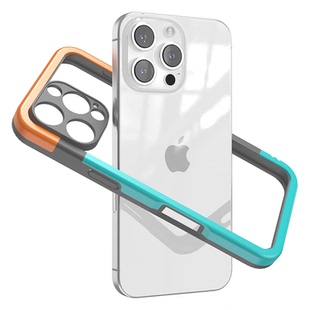 镂空透气散热适用iPhone16ProMax边框壳17Air新款15软边14Plus磨砂13手机壳12Mini简约11轻薄Xs防摔16E苹果X