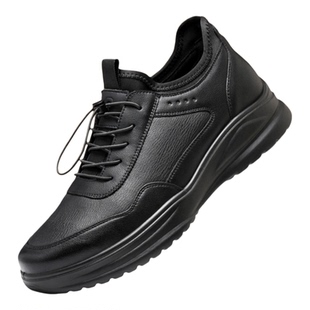 卡帝乐鳄鱼皮鞋男2026新款夏季中年爸爸通勤鞋真皮软底休闲运动鞋