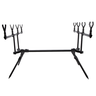 酷诺静逸铝合金海竿支架快速整体拆卸欧式抛竿海伸缩RY060三四头