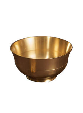 加厚黄铜碗摆件纯铜金饭碗一套