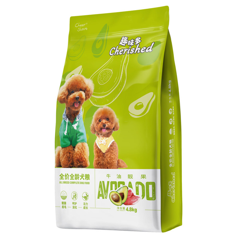 趣味多狗粮牛油果靓丽被毛