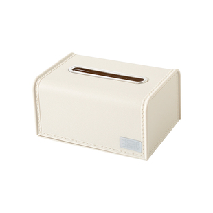 桌面纸巾盒带弹簧家用客厅高档仿皮纹抽纸盒餐巾纸盒办公室高级感