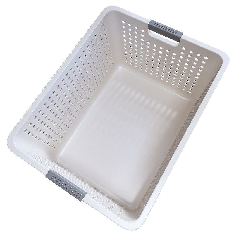 佳帮手厨房收纳筐橱柜杂物零食收纳盒家用桌面储物箱塑料置物篮子