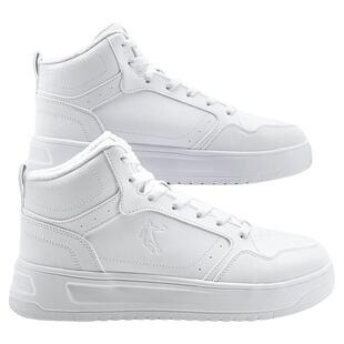 乔丹男鞋冬季加绒白色运动鞋男款高帮板鞋厚底休闲学生轻便小白鞋