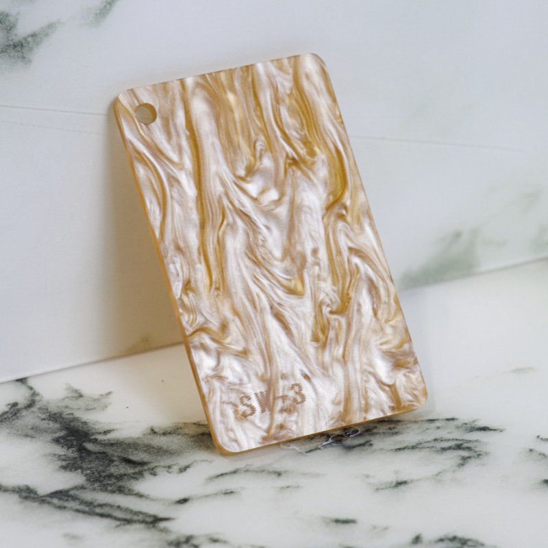 高品质水纹亚克力板不透明不规则树脂板珠光PMMA板板浇铸有机玻璃