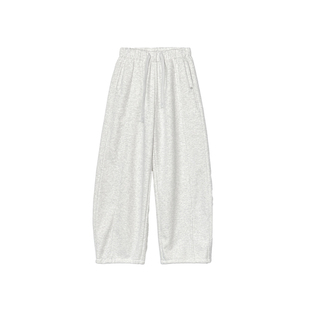 舒适天花板!~两穿束脚加绒弯刀卫裤女冬新款加厚宽松阔腿休闲裤